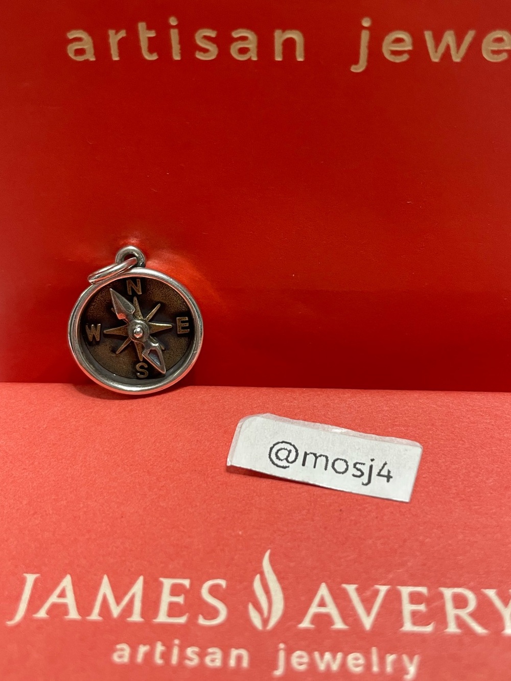 Retired James Avery Point The Way Compass Charm